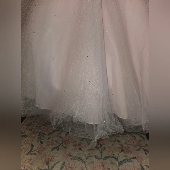 Morilee by Madeline Gardner Blush Tulle Ballgown | Prom Formal 0–2 - Picture 15 of 15